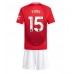 Tanie Strój piłkarski Manchester United Leny Yoro #15 Koszulka Podstawowej dla dziecięce 2024-25 Krótkie Rękawy (+ szorty)